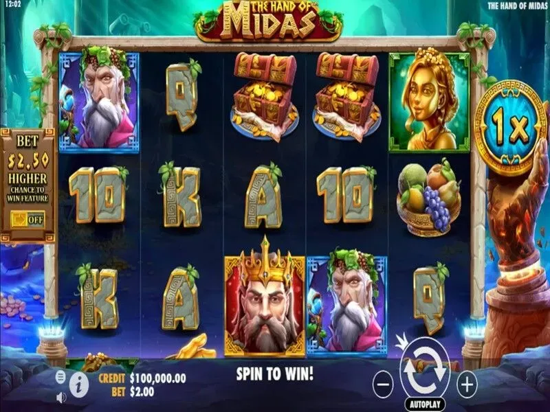 The Hand of Midas Pragmatic Play Pin Up Chile