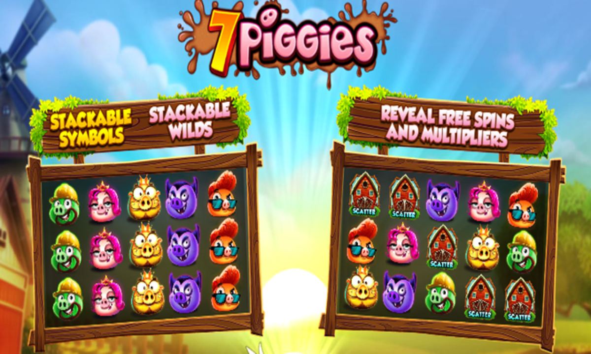 7 Piggies gameplay &mdash; rodillos con cerditos rosados y alcanc&iacute;a scatter activando free spins Pin Up Chile