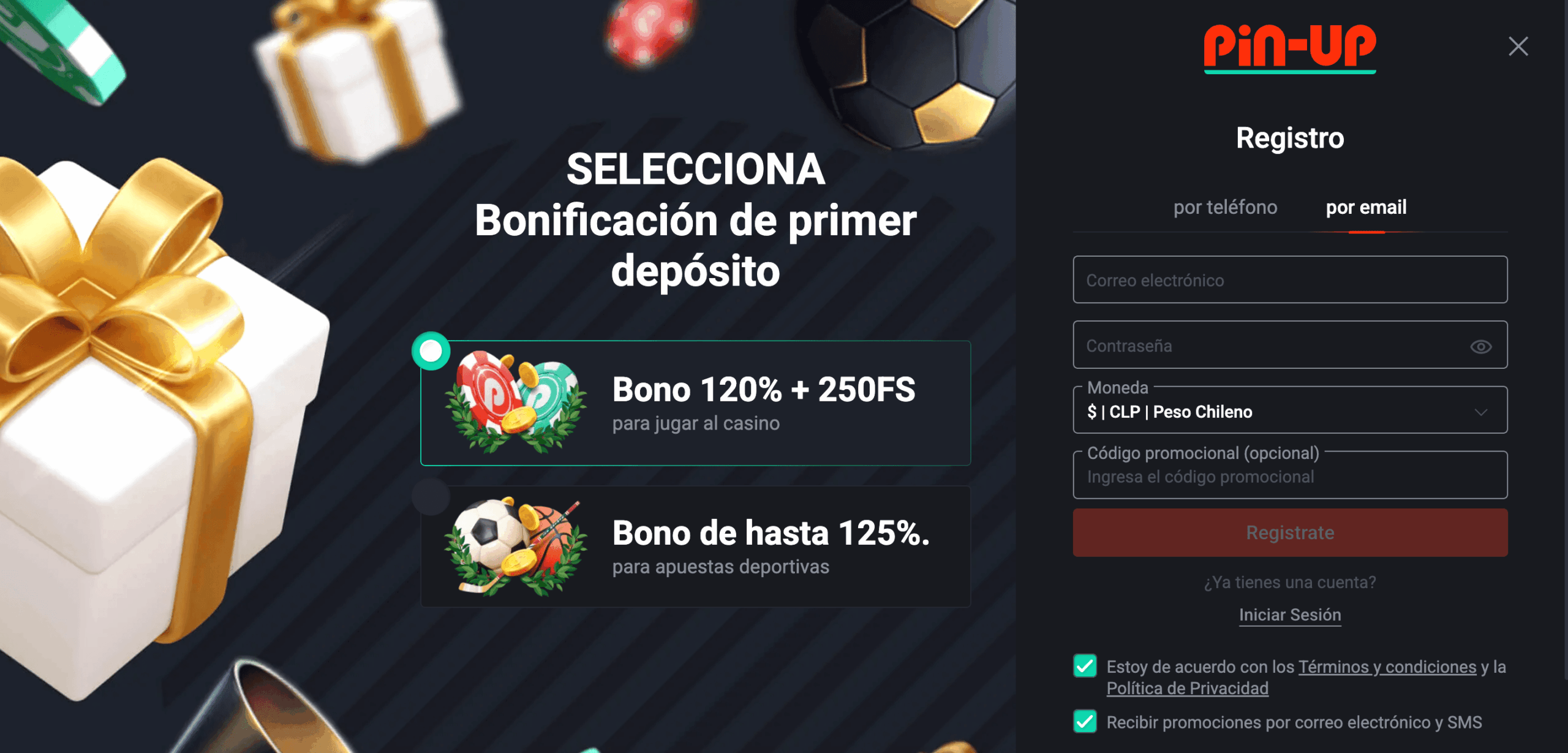 Registrate pin up casino